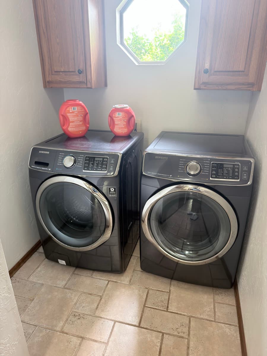 Laundry room reset — before