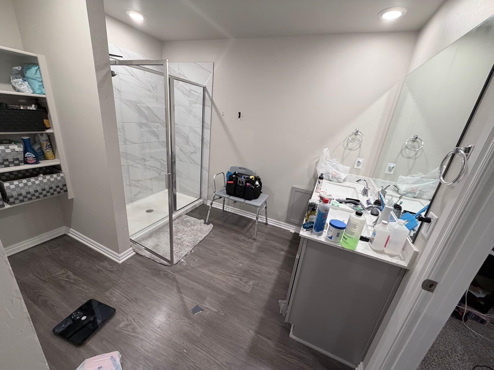 Primary bathroom deep clean — after