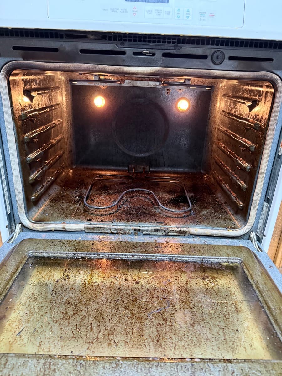 Oven interior deep clean — after