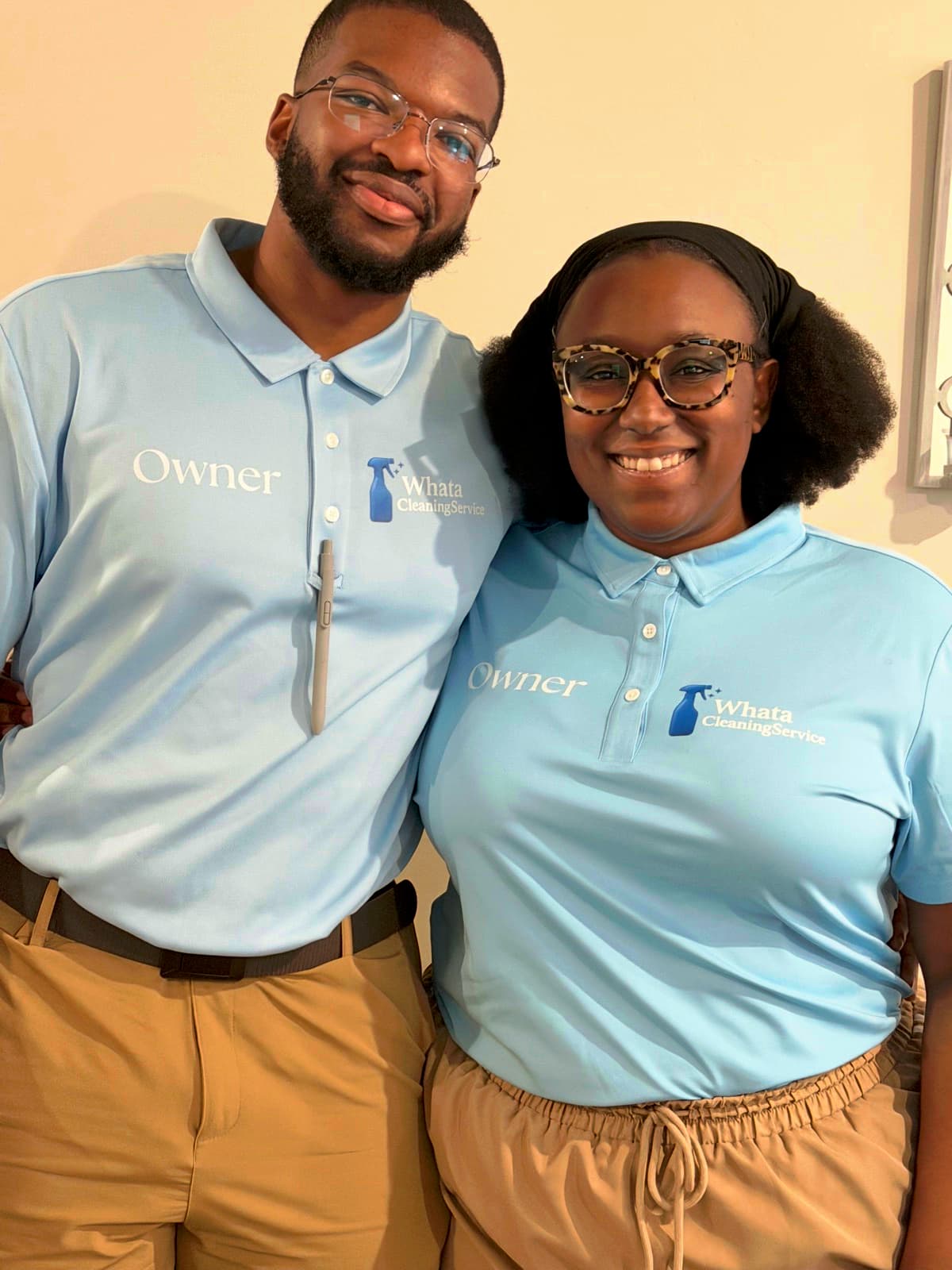The owners of What A Cleaning Services